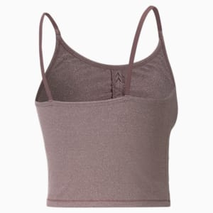 Débardeur d’entraînement froncé Studio Foundation Femme, Dusty Plum Heather