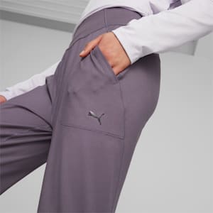 Studio Foundation Women's Regular Fit Joggers, Purple Charcoal, extralarge-IND