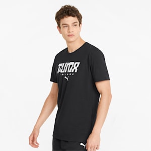Graphic Recycled Men's Training  T-shirt, Puma Black, extralarge-IND
