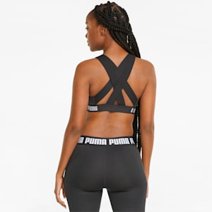 Feel It Mid-Impact Women's Training Bra, Puma Black, extralarge-IND