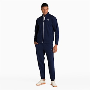 Train Favourite Knitted Men's Training Tracksuit, Peacoat, extralarge-IND