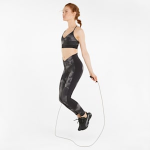 Risk Taker Low Impact Women's Sports Training Bra, Puma Black-sky dye
