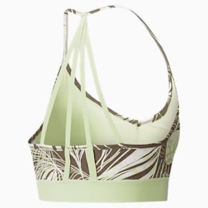 Low-Impact Risk Taker Women's Sports Bra, Dark Green Moss-trop print
