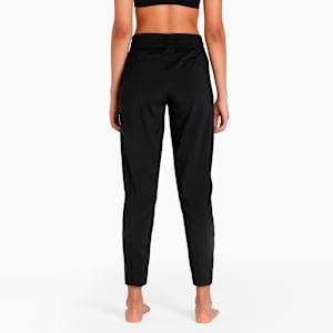 Reebok Womens Training Supply Woven Athletic Jogger Pants, Black