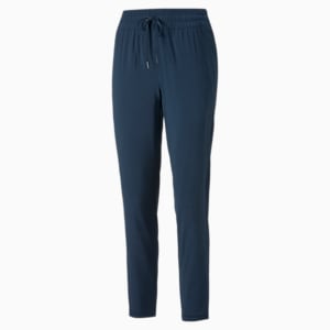 Studio Tapered Woven Women's Trackpants, Marine Blue, extralarge-IND