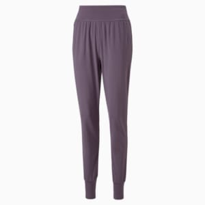Modest Activewear Women's Training Pants, Purple Charcoal