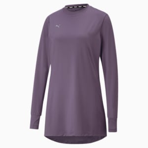 Modest Activewear Women's Training T-Shirt, Purple Charcoal, extralarge-IND