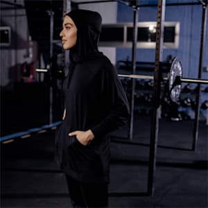Modest Activewear Training Hoodie Women, Puma Black