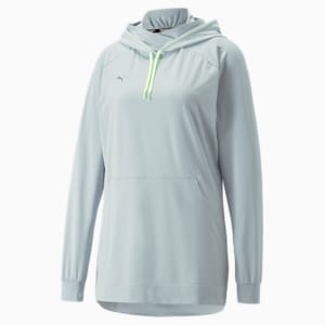 Modest Activewear Women's Training Hoodie, Platinum Gray