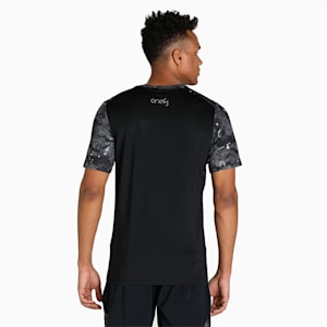 PUMA x one8 Printed Active Men's Slim Fit T-Shirt, Puma Black, extralarge-IND