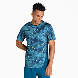 PUMA x one8 Printed Active Men's Slim Fit T-Shirt, Sailing Blue, extralarge-IND