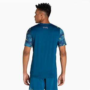 PUMA x one8 Printed Active Men's Slim Fit T-Shirt, Sailing Blue, extralarge-IND