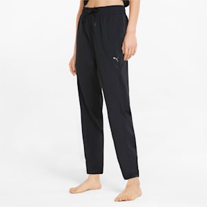 ウィメンズ ヨガ スタジオ ファウンド ウーブン 3/4 トレーニング パンツ, Puma Black