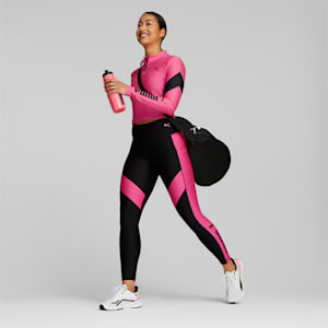 PUMA Fit EVERSCULPT Quarter-Zip Women's Training Crop Top, Sunset Pink