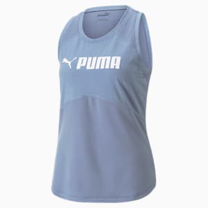 Fit Logo Women's Training Tank Top, Filtered Ash-PUMA White