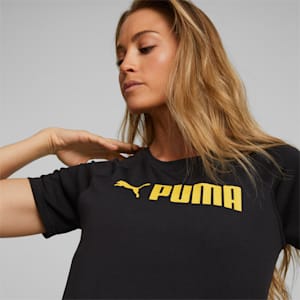 Fit Women's Training Logo Tee, Puma Black