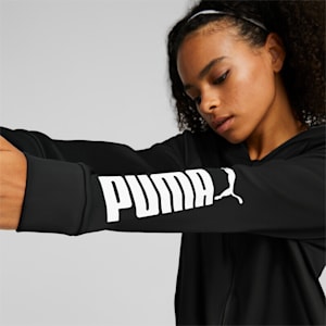 Chaqueta de entrenamiento de punto con cierrte completo Fit Tech para mujer, Puma Black