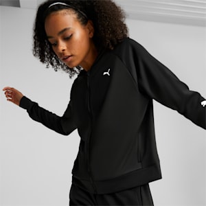 Fit Tech Knitted Full-Zip Women's Training Jacket, Puma Black