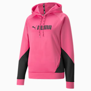 Fit PWRFleece Women's Training Sweatshirt, Sunset Pink-Puma Black, extralarge-IND