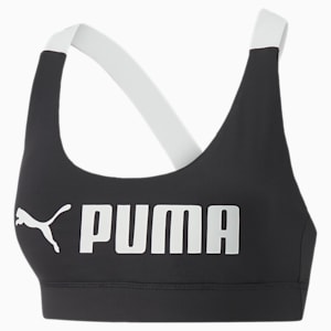 PUMA Fit Mid Impact Training Bra Women, Puma Black