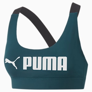 Fit Mid Impact Training Bra Women, Varsity Green