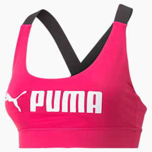 Fit Mid Impact Training Bra Women, Orchid Shadow
