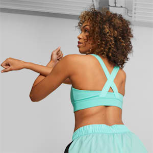 PUMA Fit Mid Impact Training Bra, Electric Peppermint, extralarge-IND