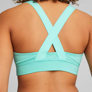 PUMA Fit Mid Impact Training Bra, Electric Peppermint, extralarge-IND