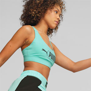 PUMA Fit Mid Impact Training Bra, Electric Peppermint, extralarge-IND