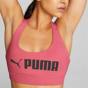 PUMA Fit Mid Impact Training Bra, Sunset Pink