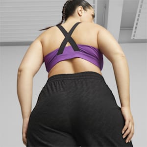 PUMA Fit Mid Impact Training Bra, Purple Pop-PUMA Gold, extralarge-GBR