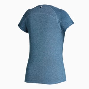 Run Logo Short Sleeve Running Women's T-Shirt, Marine Blue, extralarge-IND