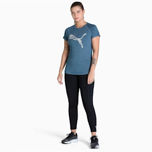 Run Logo Short Sleeve Running Women's T-Shirt, Marine Blue, extralarge-IND