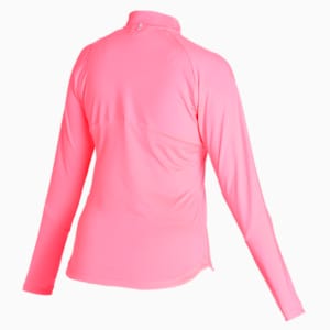 Run Knit Half Zip Running Pullover Women, Sunset Glow, extralarge-IND