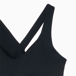 ウィメンズ トレーニング FASHION LUXE ブラトップ 中サポート, Puma Black