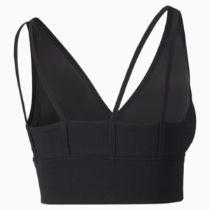 Flawless Mid Impact Women's Sports Bra, Puma Black