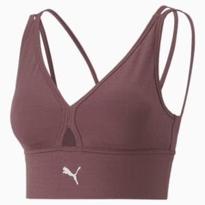 Mid Impact Flawless Women's Training Bra, Dusty Plum, extralarge-IND