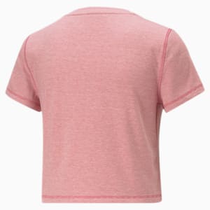 Exhale Ribbed Studio Women's Training Tee, Dusty Orchid