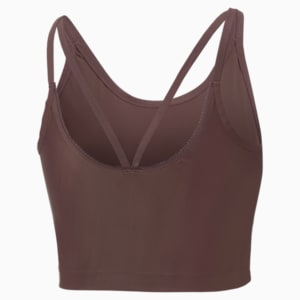Top corto de entrenamiento con tirantes para mujer Studio Ultrabare, Dusty Plum