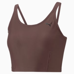 Studio ULTRABARE Strappy Women's Training Crop Top, Dusty Plum
