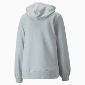 Sudadera con capucha para entrenar polar para mujer Studio Fleece, Platinum Gray Heather