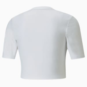 Camiseta de entrenamiento Safari Glam Fashion para mujer, Puma White
