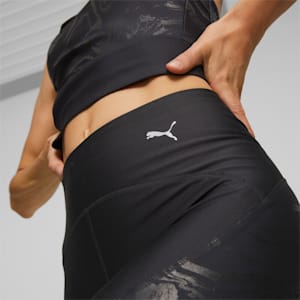 ULTRAFORM High Waist Full Length Printed Running Tights Women, Puma Black