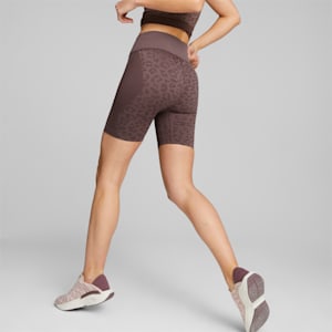FormKnit Seamless 5'' Training Shorts Women, Dusty Plum-leopard print