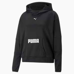 Train All Day Training Women's Relaxed Fit Hoodie, Puma Black, extralarge-IND