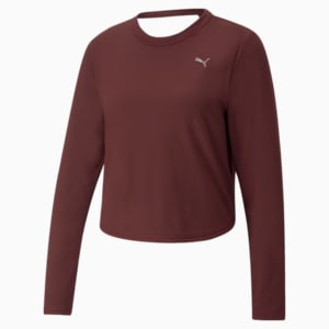 Cloudspun Long Sleeve Training Top Women, Aubergine, extralarge-IND