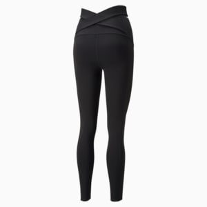 Fashion Luxe ELLAVATE High Waist Full Length Women's Training Leggings, Puma Black-Metallic stitch