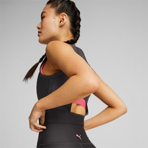 Eversculpt Fitted Tank, Puma Black-Sunset Pink, extralarge-IND
