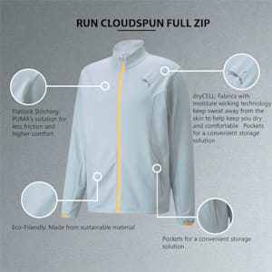 RUN CLOUDSPUN Men's Jacket, Platinum Gray