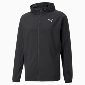 RUN PLCD HOODED Men's Jacket, Puma Black, extralarge-IND